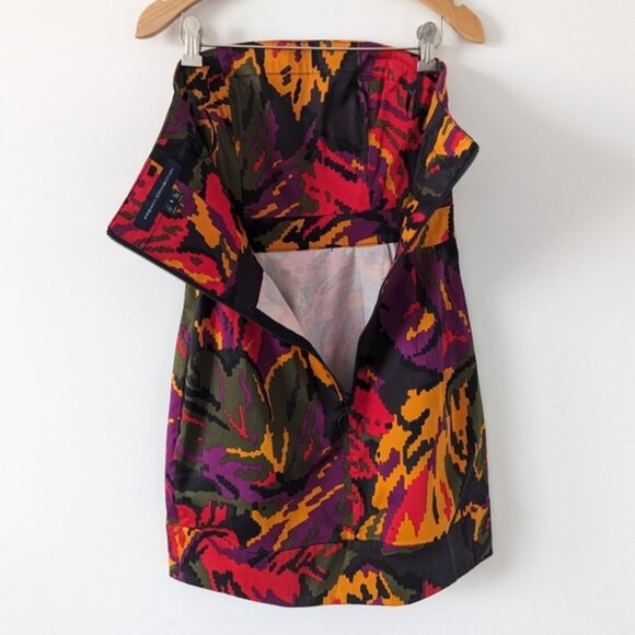 French Connection Bold Abstract Print Midi Dress Womens Size 4 - Picture 5 of 5